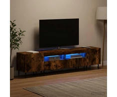 TV staliukas 3 dalių LED televizoriaus spintelė Dūminio ąžuolo