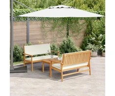 Sodo Sofų Rinkinys 3 pcs Ruda 120 x 65,5 x 79 cm