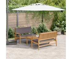 Sodo Sofų Rinkinys 3 pcs Ruda 120 x 65,5 x 79 cm