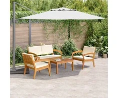Bistro komplektas su pagalve 4 pcs Ruda Poliesteris