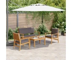 Sodo Sofų Rinkinys 4 pcs Ruda 120 x 65,5 x 79 cm