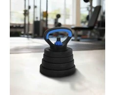 4-in-1 hantelių, štangos ir kettlebell rinkinys 30 kg