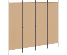 4-skydelis kambario skirstytuvas Smėlio 200 x 180 cm Audinys