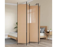 4-skydelis kambario skirstytuvas Smėlio 200 x 220 cm Audinys