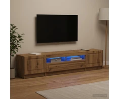 TV staliukas 5 dalių LED televizoriaus stovas Artisano ąžuolo
