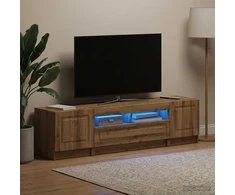 TV staliukas 5 dalių LED televizoriaus stovas Artisano ąžuolo