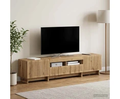 TV staliukas 5 dalių LED televizoriaus stovas Artisano ąžuolo