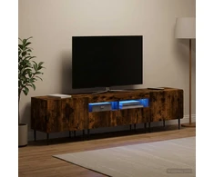 TV staliukas 5 dalių LED televizoriaus stovas Dūminio ąžuolo