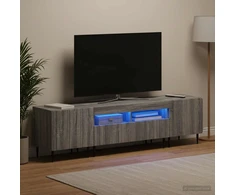 TV staliukas 5 dalių LED televizoriaus stovas Pilka Sonoma Apdirbta mediena