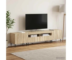 TV staliukas 5 dalių LED televizoriaus stovas Sonoma ąžuolas