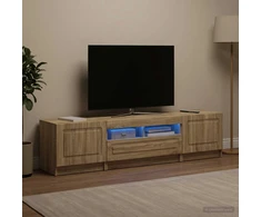 TV staliukas 5 dalių LED televizoriaus stovas UTRECHT 3 vnt. Sonoma ąžuolas