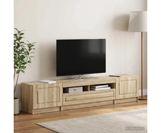 TV staliukas 5 dalių LED televizoriaus stovas UTRECHT 3 vnt. Sonoma ąžuolas