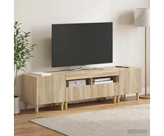 TV staliukas 3 dalių LED televizoriaus spintelė ARNHEM 3 vnt. Sonoma ąžuolas