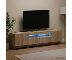 TV staliukas 5 dalių LED televizoriaus stovas Sonoma ąžuolas