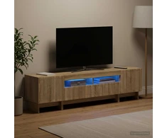 5 dalių LED televizoriaus stovas Sonoma ąžuolas