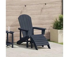 Adirondack kėdė Jūrinė mėlyna 82 x 74 x 92 cm HDPE