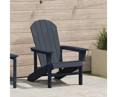 Adirondack kėdė Jūrinė mėlyna 82 x 74 x 92 cm HDPE