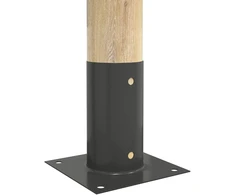 Apvalus žemės inkaras 12 vnt. Antracito 15 x 15 x 15 cm Metalas