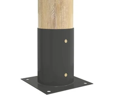 Apvalus žemės inkaras 12 vnt. Antracito 15 x 15 x 15 cm Metalas