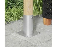 Apvalus žemės inkaras 12 vnt. Sidabrinė 15 x 15 x 15 cm Metalas