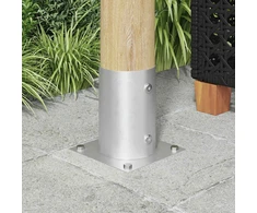 Apvalus žemės inkaras 12 vnt. Sidabrinė 15 x 15 x 15 cm Metalas