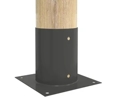 Apvalus žemės inkaras 4 vnt. Antracito 18 x 18 x 15 cm Metalas