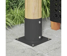 Apvalus žemės inkaras 4 vnt. Antracito 18 x 18 x 15 cm Metalas