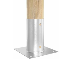 Apvalus žemės inkaras 4 vnt. Sidabrinė 15 x 15 x 15 cm Metalas