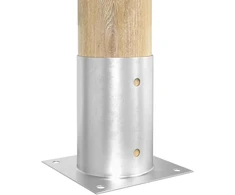 Apvalus žemės inkaras 4 vnt. Sidabrinė 15 x 15 x 15 cm Metalas