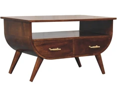 Artisan Furniture Agra mango medienos kavos staliukas, kaštono atspalvio