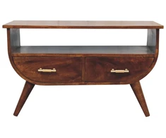 Artisan Furniture Agra mango medienos kavos staliukas, kaštono atspalvio