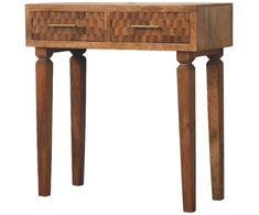 Artisan Furniture Arno mango medienos konsolinis staliukas, tikmedžio atspalvio