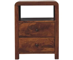 Artisan Furniture Aspen mango medienos naktinis staliukas, kaštono atspalvio