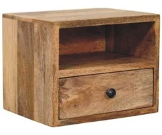 Artisan Furniture Ąžuolo naktinis staliukas su 1 stalčiumi