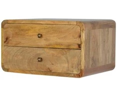 Artisan Furniture Ąžuolo naktinis staliukas su 2 stalčiais