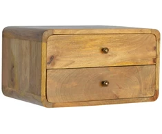 Artisan Furniture Ąžuolo naktinis staliukas su 2 stalčiais