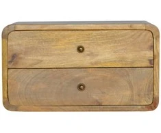 Artisan Furniture Ąžuolo naktinis staliukas su 2 stalčiais
