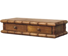 Artisan Furniture Bamboo prie sienos montuojamas mango medienos konsolinis staliukas
