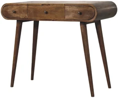 Artisan Furniture Contour Curve Dressing mango medienos kosmetinis staliukas