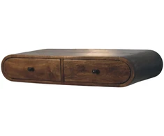 Artisan Furniture Contour prie sienos montuojamas mango medienos konsolinis staliukas