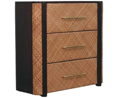 Artisan Furniture Havana Weave mango medienos komoda su 3 stalčiais