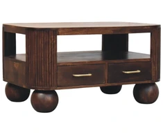 Artisan Furniture Kavos staliukas su rutulio formos kojelėmis