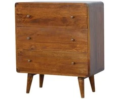 Artisan Furniture Lenkta Riešutmedžio komoda