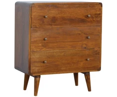 Artisan Furniture Lenkta Riešutmedžio komoda