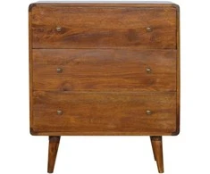 Artisan Furniture Lenkta Riešutmedžio komoda