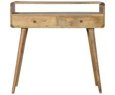 Artisan Furniture Lenktas Ąžuolo konsolinis staliukas