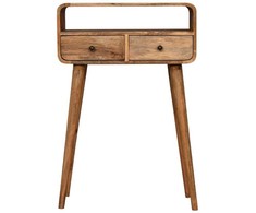 Artisan Furniture Lenktas Ąžuolo Mini konsolinis staliukas