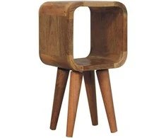 Artisan Furniture Lenktas Ąžuolo Mini naktinis staliukas