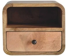 Artisan Furniture Lenktas Ąžuolo Mini naktinis staliukas