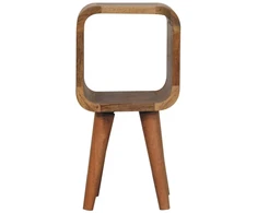 Artisan Furniture Lenktas Ąžuolo Mini naktinis staliukas
